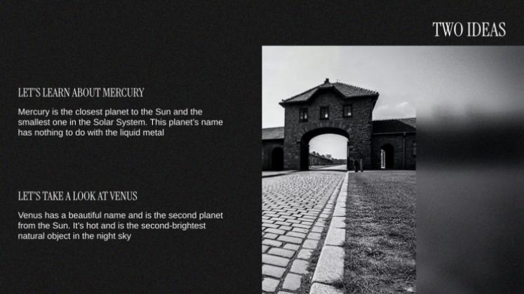 홀로코스트 역사 프레젠테이션 템플릿