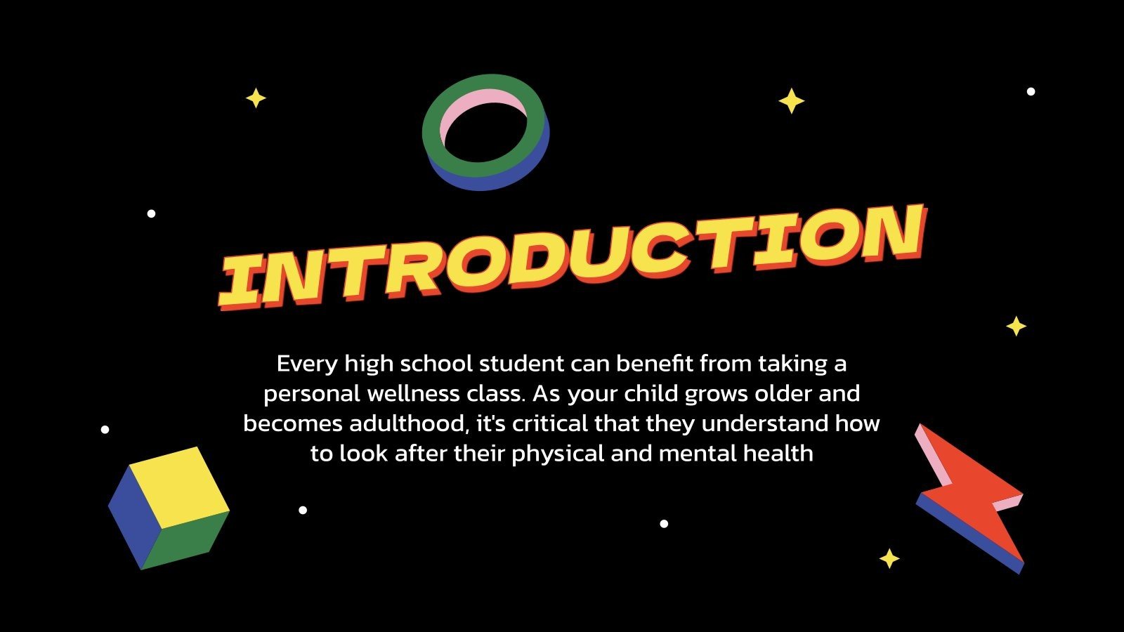 Foundations of Personal Wellness Google Slides & PPT