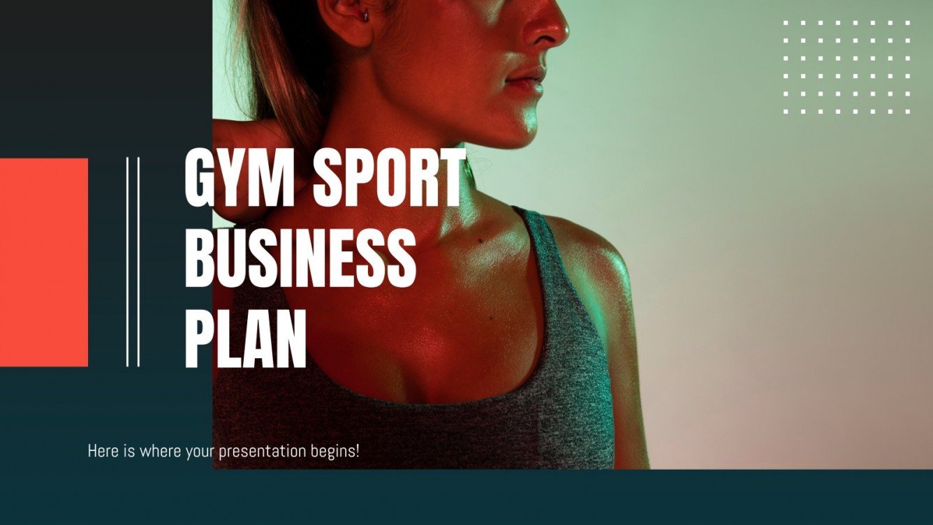 Gym Sport Business Plan Google Slides & PowerPoint Template