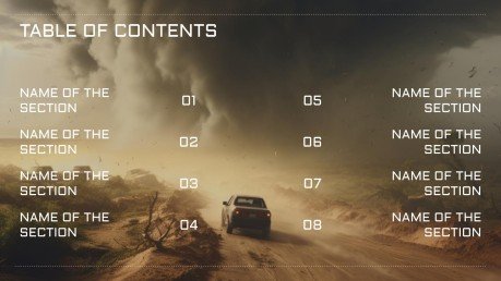 하부브스 먼지 폭풍 프레젠테이션 템플릿