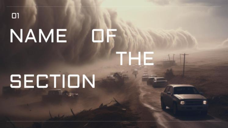 하부브스 먼지 폭풍 프레젠테이션 템플릿