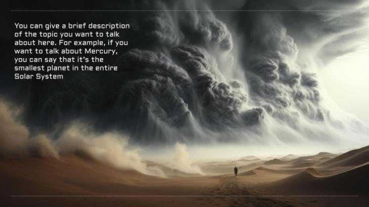 하부브스 먼지 폭풍 프레젠테이션 템플릿