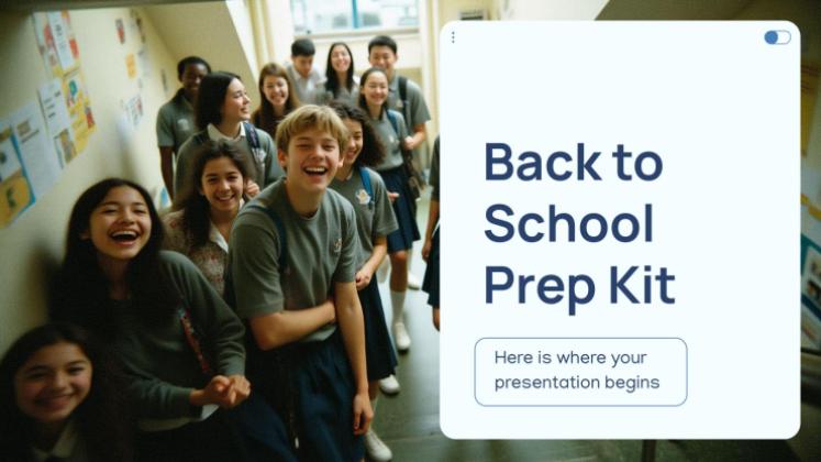 학교 준비 키트 프레젠테이션 템플릿