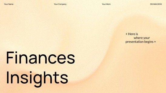 Finances Insights presentation template 