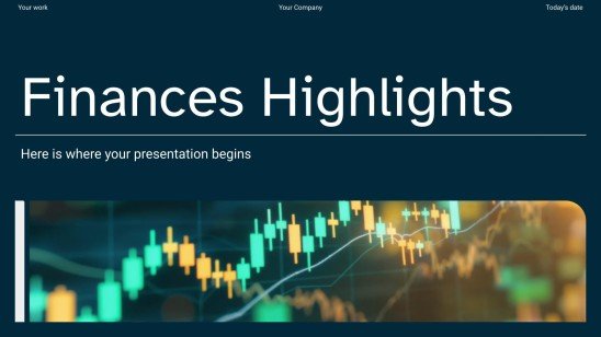 Modelo de apresentação Destaques financeiros