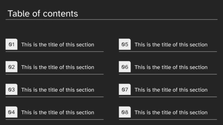 Modelo de apresentação Destaques financeiros