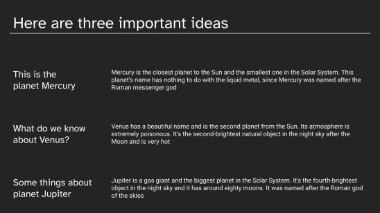 Modelo de apresentação Destaques financeiros