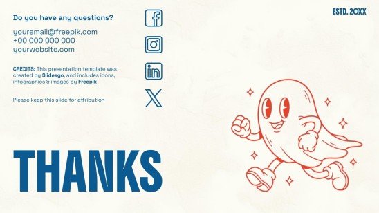 Cartoon-Stil Präsentationsvorlage