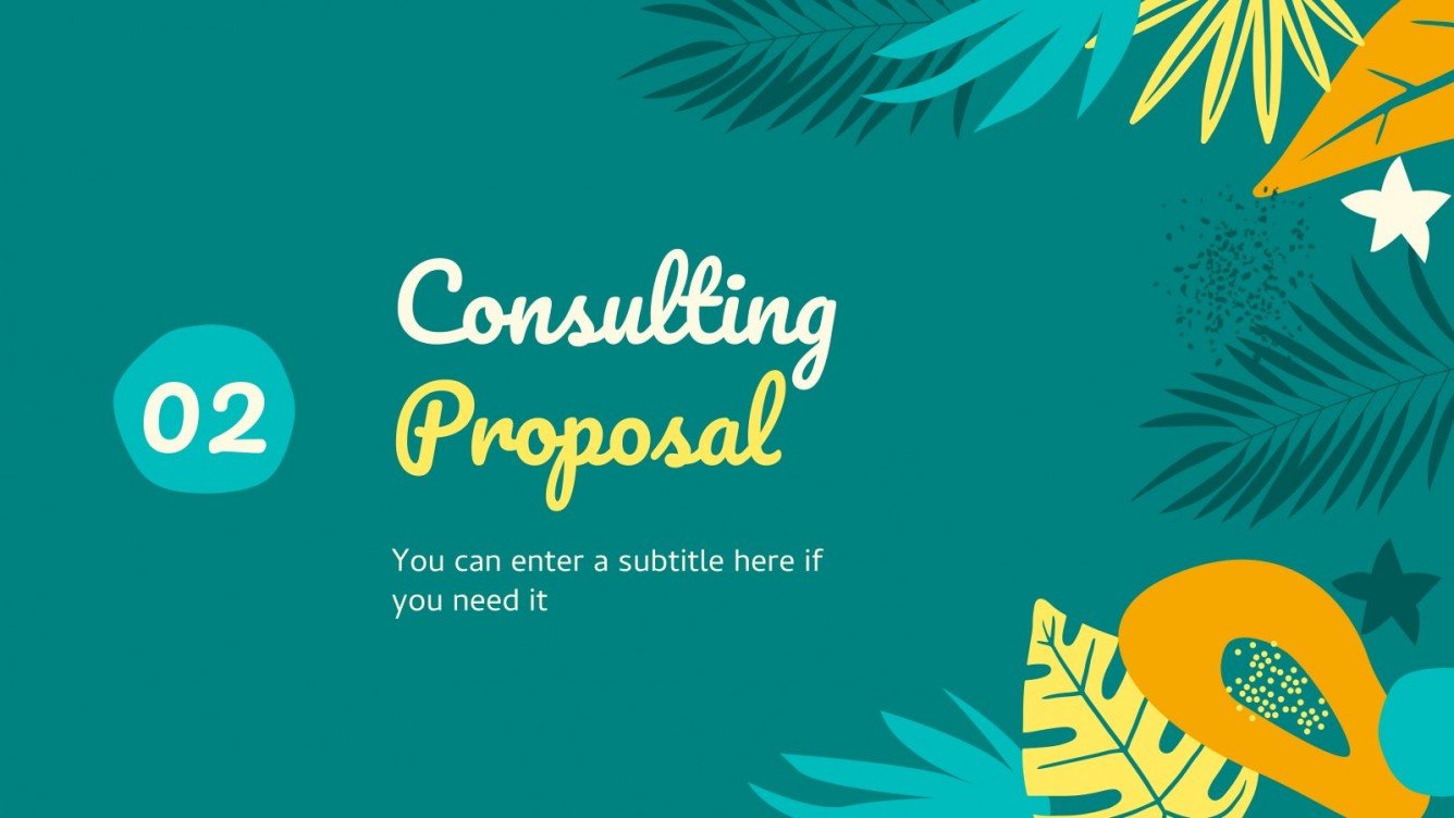 Beratungs-Toolkit im tropischen Stil | Google Slides & PPT