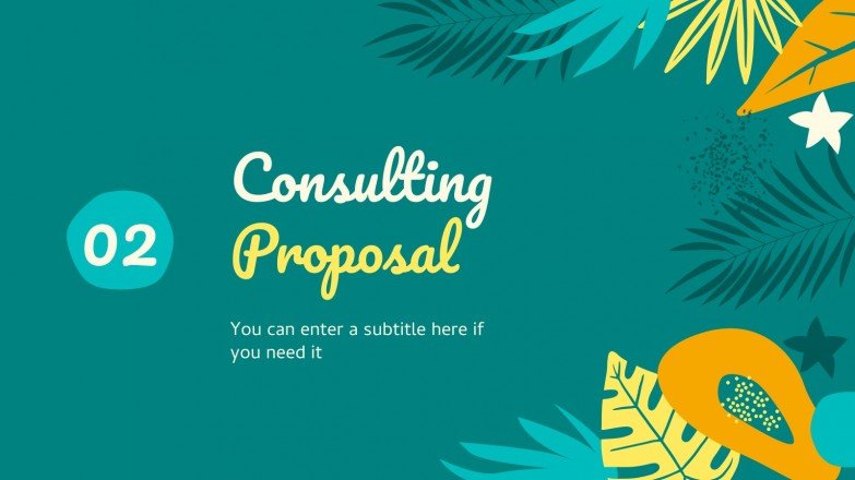 Beratungs-Toolkit im tropischen Stil | Google Slides & PPT