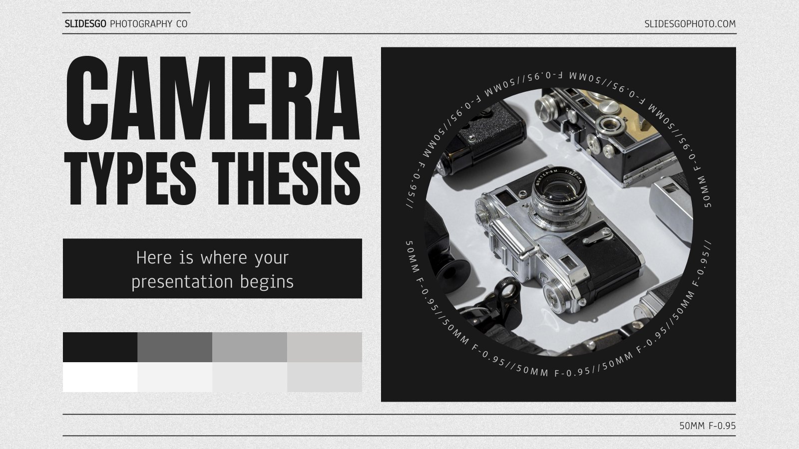 Camera Types Thesis presentation template 