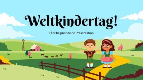 Weltkindertag! Präsentationsvorlage