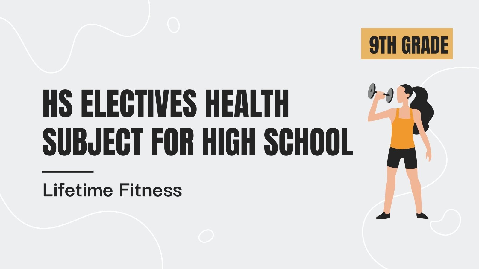 Matière facultative pour l'école secondaire : Fitness à vie Modèles de présentation