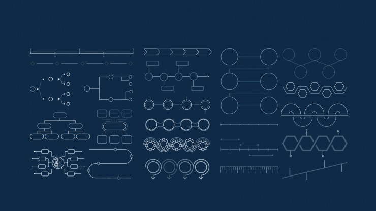 Futuristic Engineering Center presentation template 