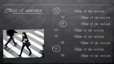 창의적인 칠판 디자인 프레젠테이션 템플릿