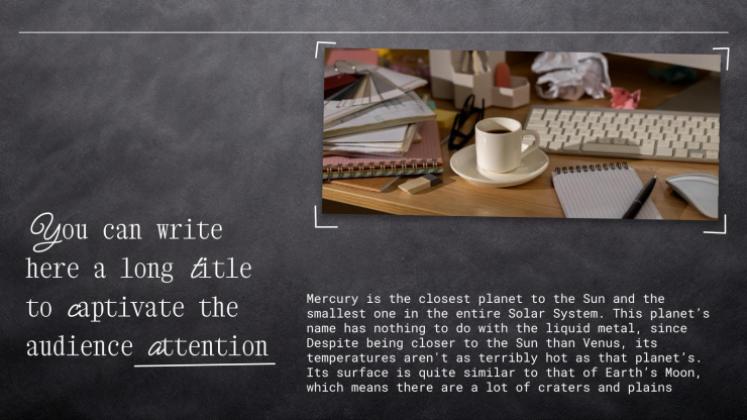 창의적인 칠판 디자인 프레젠테이션 템플릿