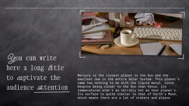 창의적인 칠판 디자인 프레젠테이션 템플릿