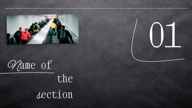 창의적인 칠판 디자인 프레젠테이션 템플릿