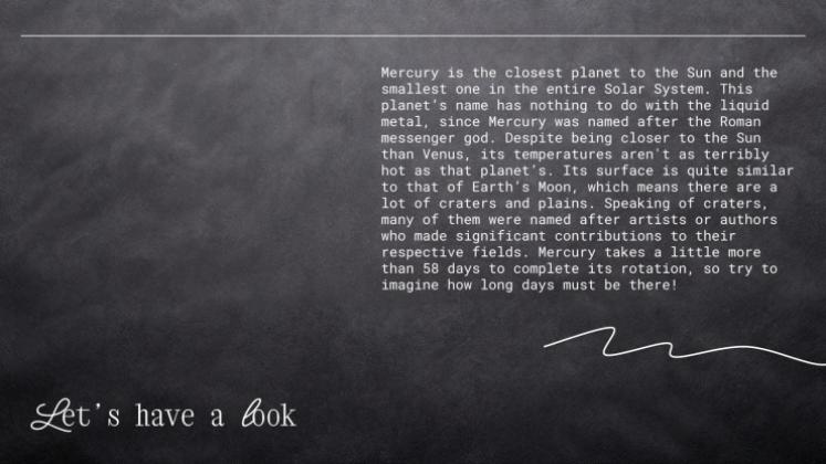 창의적인 칠판 디자인 프레젠테이션 템플릿