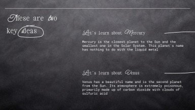 창의적인 칠판 디자인 프레젠테이션 템플릿