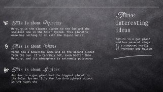 창의적인 칠판 디자인 프레젠테이션 템플릿