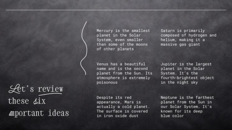 창의적인 칠판 디자인 프레젠테이션 템플릿