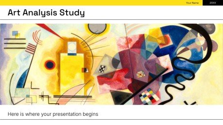 Étude d'analyse artistique Modèles de présentation
