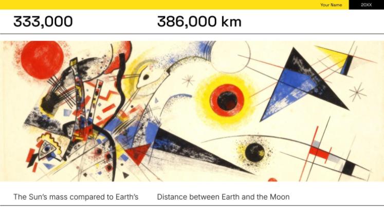 Étude d'analyse artistique Modèles de présentation