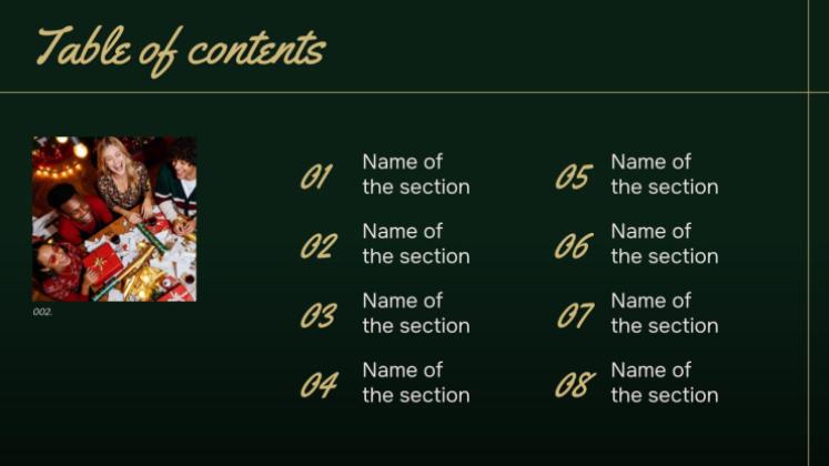 Weihnachtstreffen Präsentationsvorlage