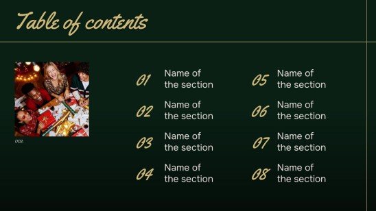 Weihnachtstreffen Präsentationsvorlage