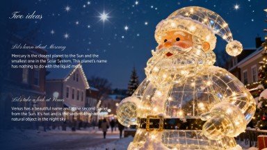 Weihnachtsbeleuchtung Präsentationsvorlage