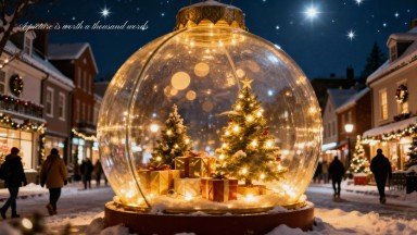 Weihnachtsbeleuchtung Präsentationsvorlage