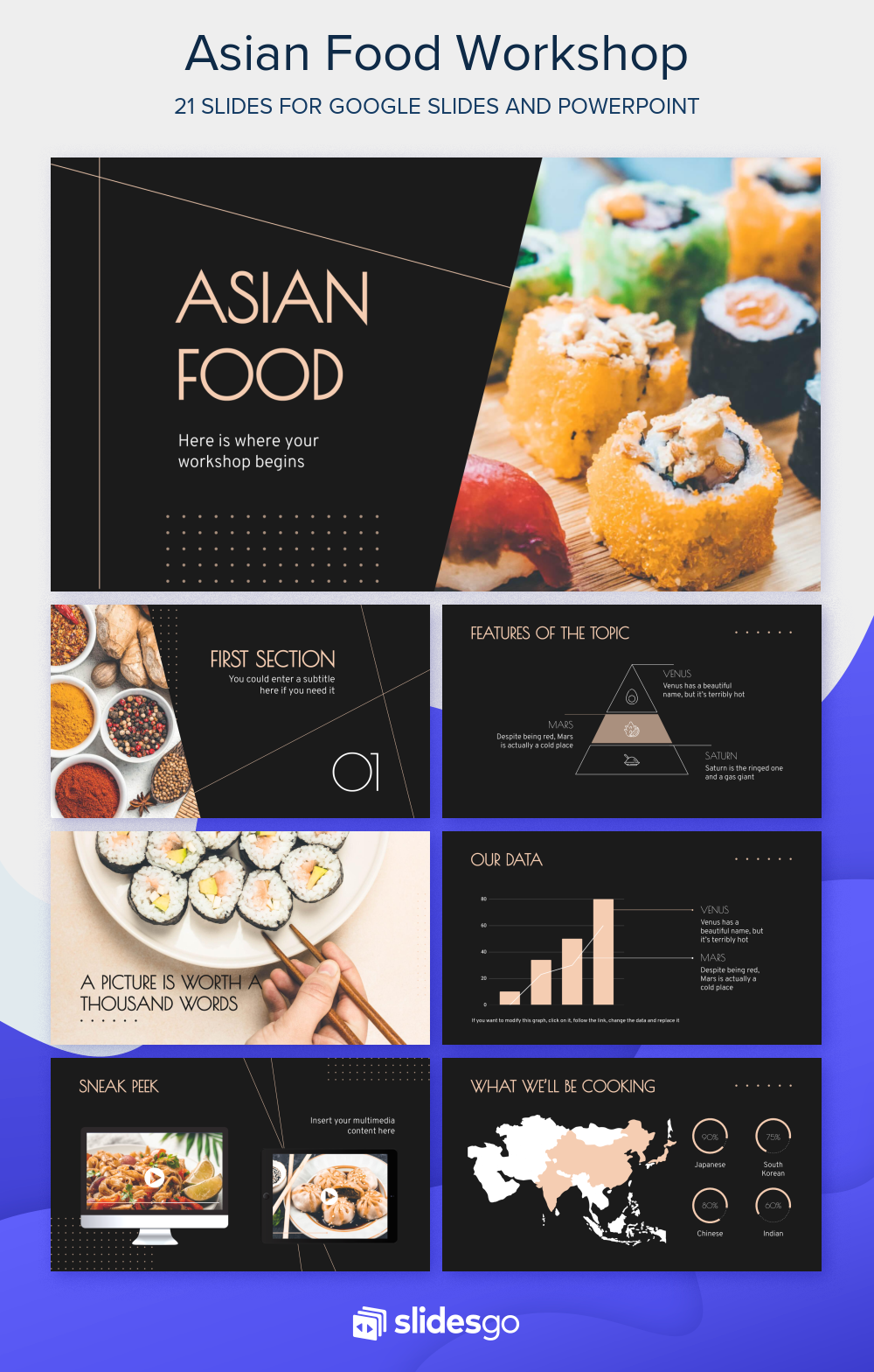 Asian Food Google Slides theme and PowerPoint