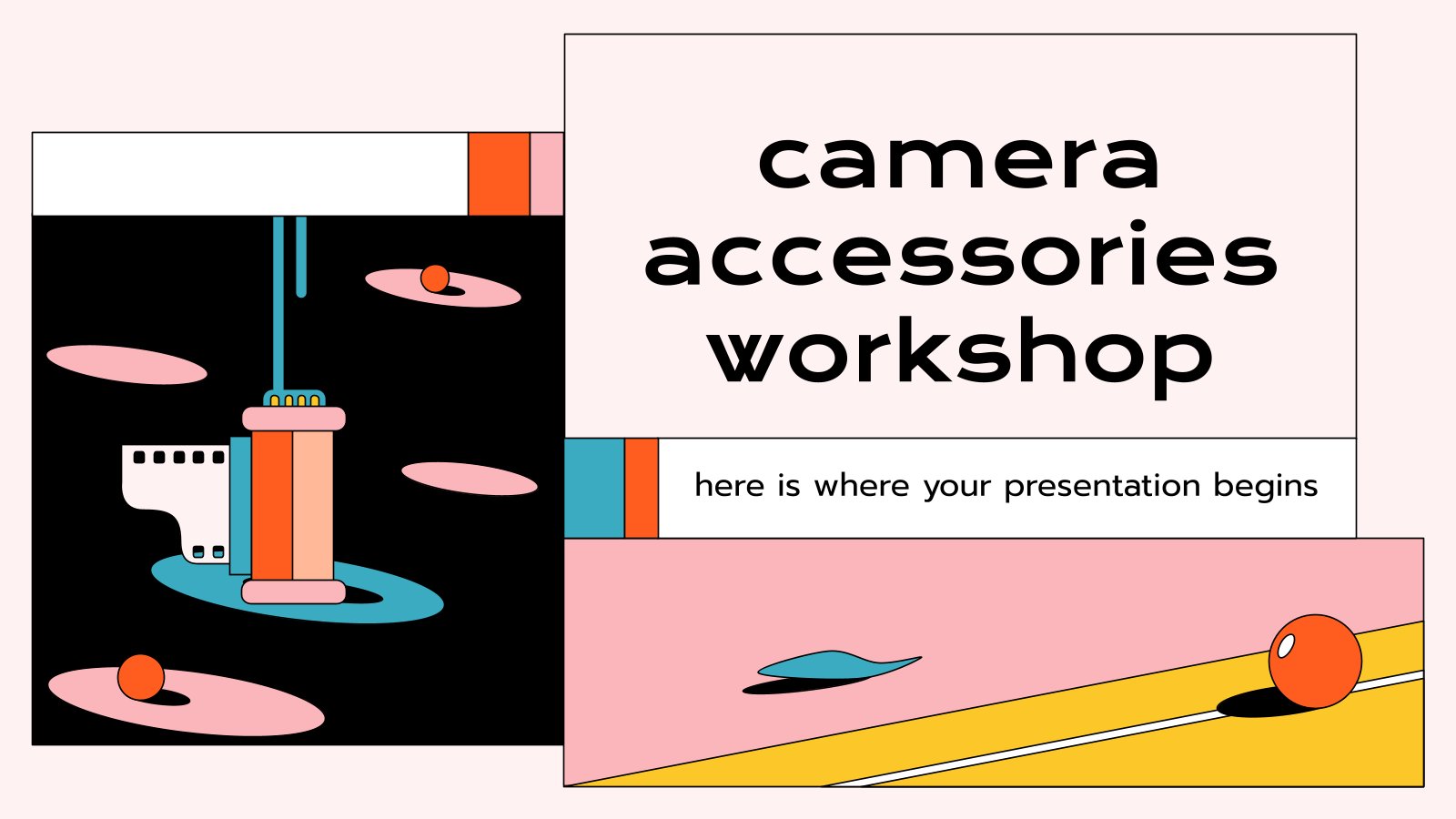 Atelier d’accessoires de caméra Modèles de présentation