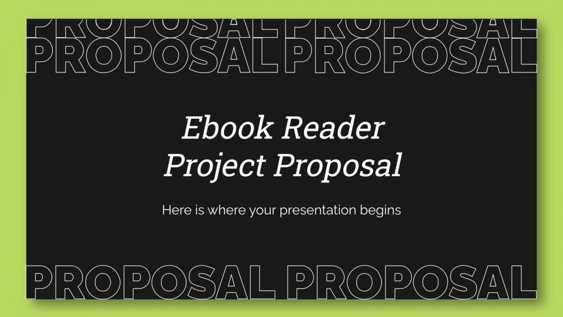 Ebook Reader Proposal Google Slides & PowerPoint