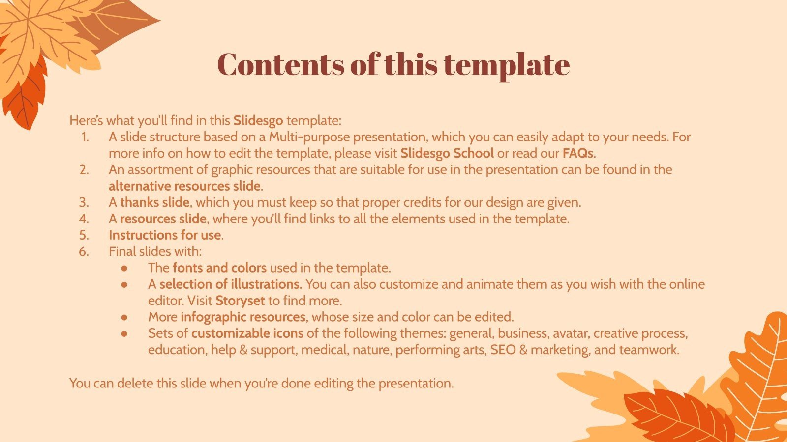 Primer día de otoño Tema de Google Slides y PowerPoint