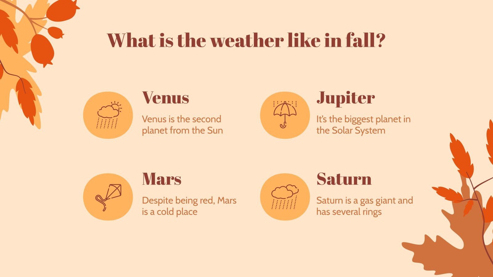 Primer día de otoño Tema de Google Slides y PowerPoint