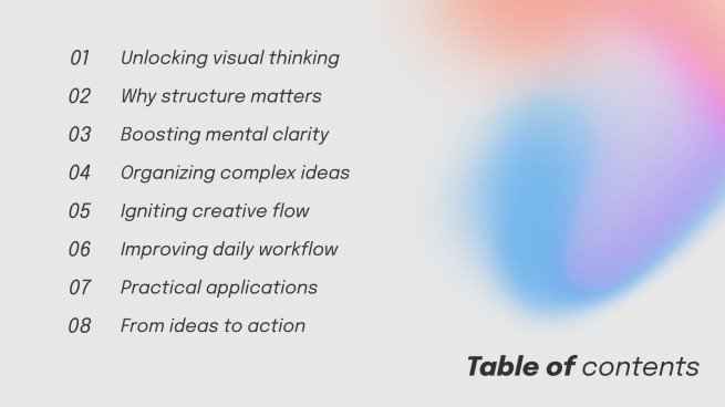 마인드맵 부스트 프레젠테이션 템플릿