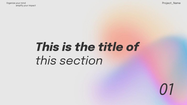 마인드맵 부스트 프레젠테이션 템플릿