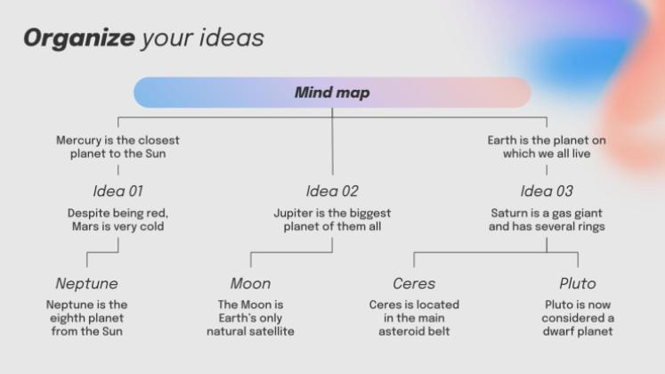 마인드맵 부스트 프레젠테이션 템플릿