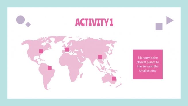 Daily Activities for Online Lessons presentation template
