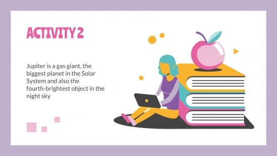 Daily Activities for Online Lessons presentation template