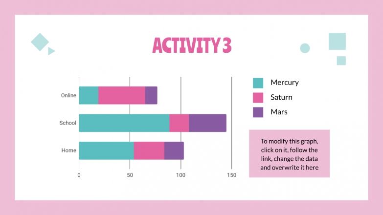 Daily Activities for Online Lessons presentation template