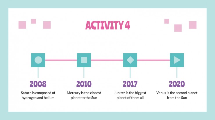 Daily Activities for Online Lessons presentation template