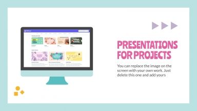 Daily Activities for Online Lessons presentation template