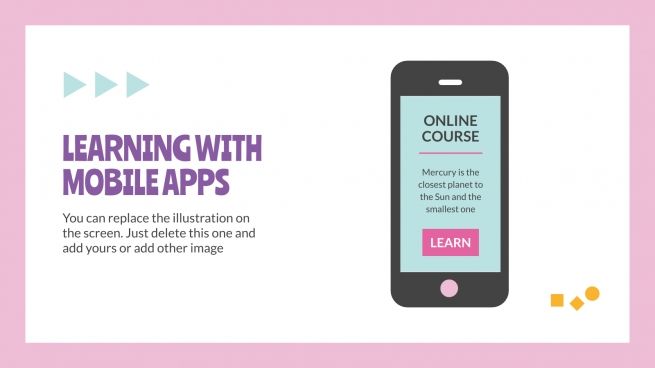 Daily Activities for Online Lessons presentation template