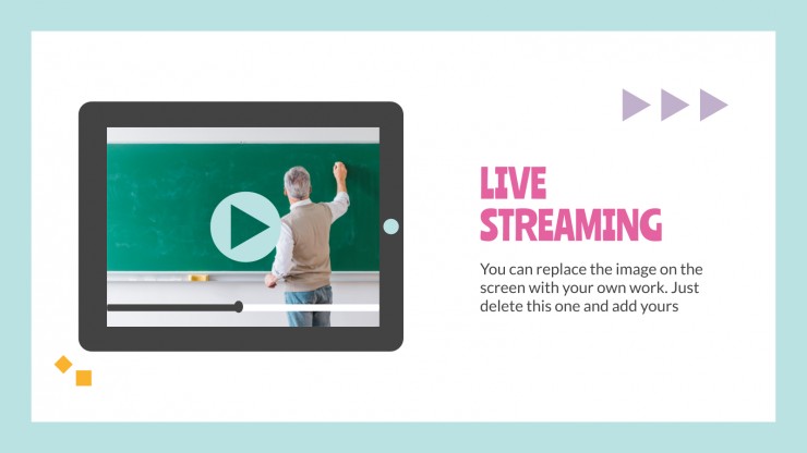 Daily Activities for Online Lessons presentation template