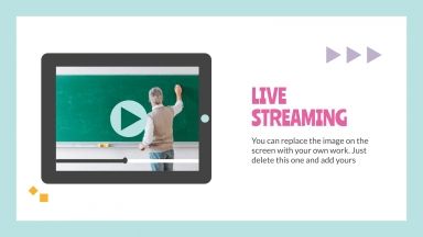 Daily Activities for Online Lessons presentation template