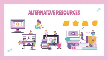 Daily Activities for Online Lessons presentation template