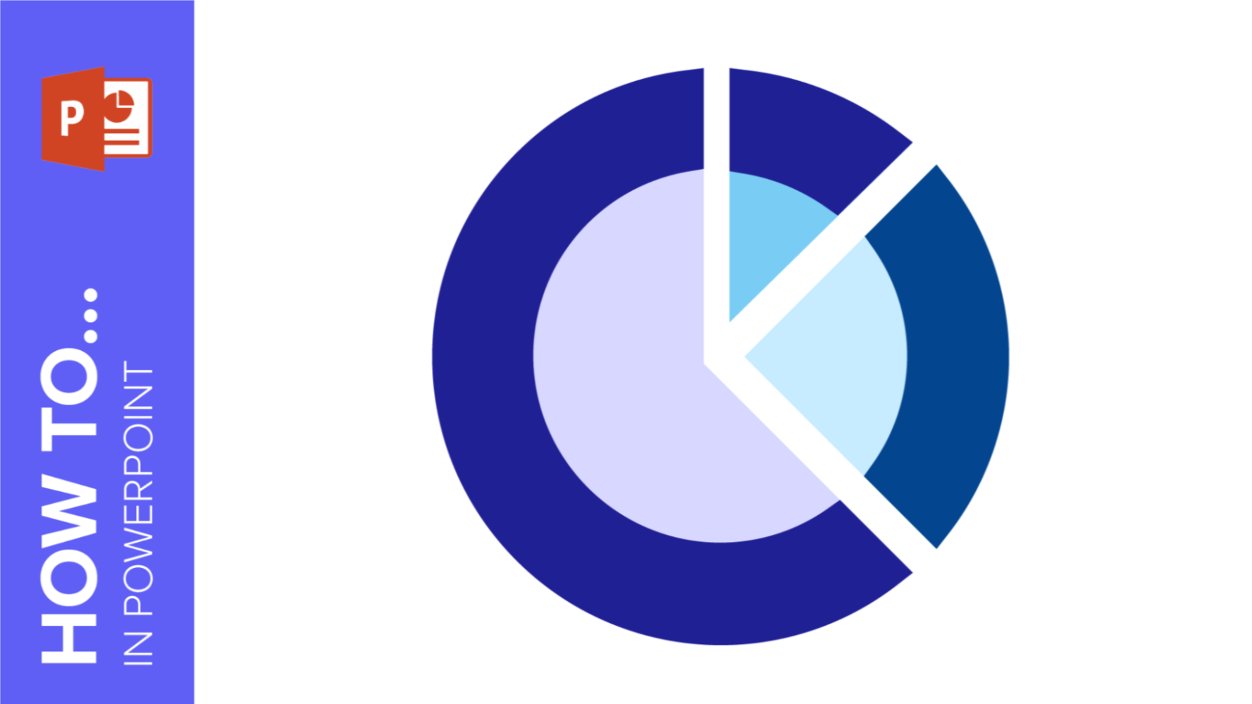 Four radial square PowerPoint Diagram Template